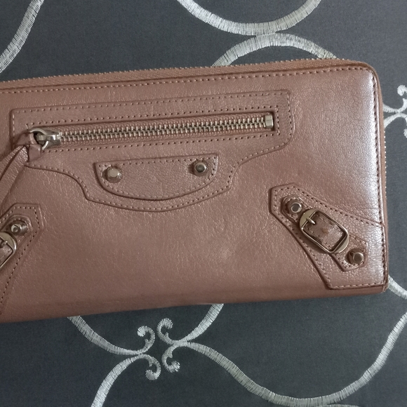 BALENCIAGA City Wallet - Blush Pink Sheen - Picture 11 of 16